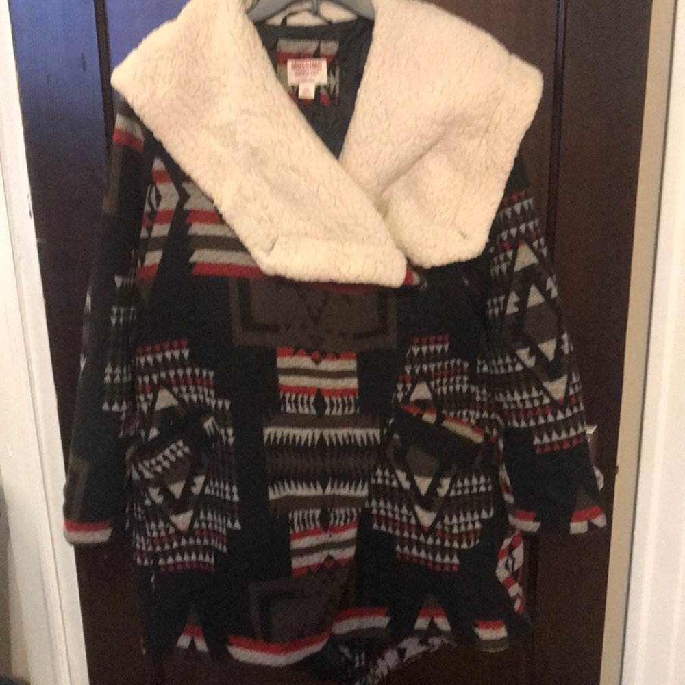 Mossimo Supply Co Fall Coat with Aztec Print